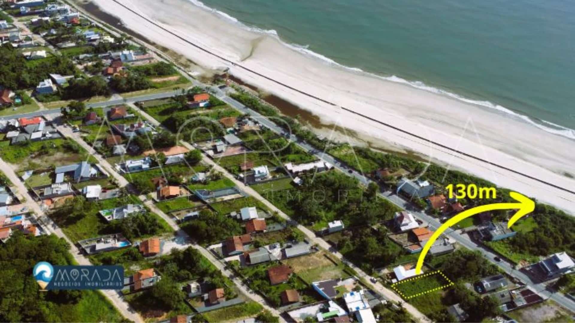 TERRENO A 130 METROS DO MAR - ROSA DOS VENTOS
